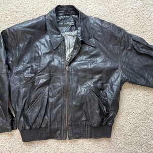 SOLD!!! Marc Buchanan Pelle Pelle Vintage Reptile-Embossed Leather Jacket Sz 42